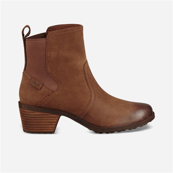 Botines Chelsea Teva Anaya Chelsea Waterproof Mujer Marrom | 961835-DME