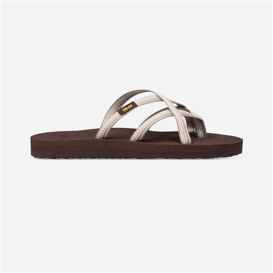 Chanclas Teva Olowahu Mujer Blancos / Marrom Oscuro | 869071-RVI