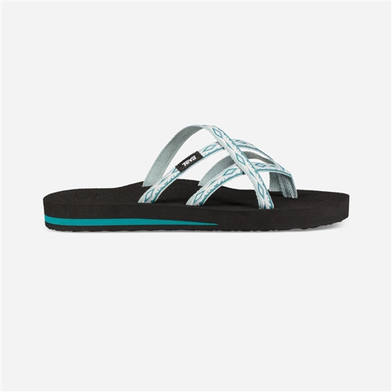 Chanclas Teva Olowahu Mujer Blancos / Turquesa | 243157-DPE