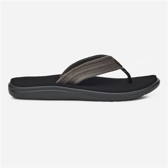 Chanclas Teva Voya Lona Flip Hombre Grises / Negros | 174623-WKZ