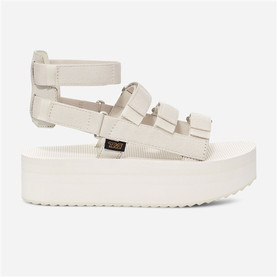 Flatforms Teva Flatform Mevia Mujer Blancos | 607342-TGL