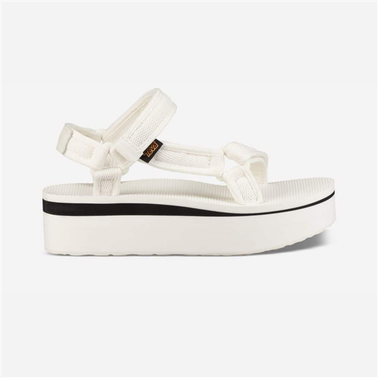 Flatforms Teva Flatform Universal Mesh Print Mujer Blancos | 308769-XUK