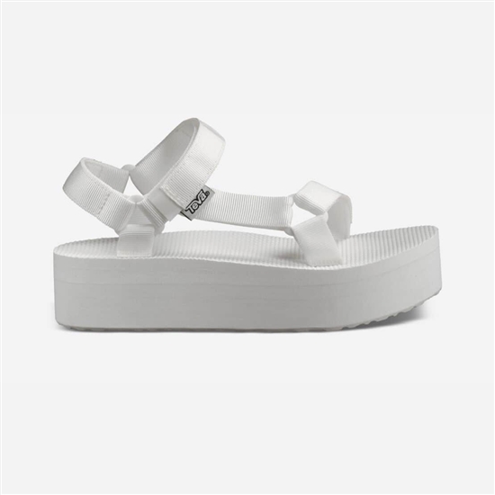 Flatforms Teva Flatform Universal Mujer Blancos | 204638-ISA
