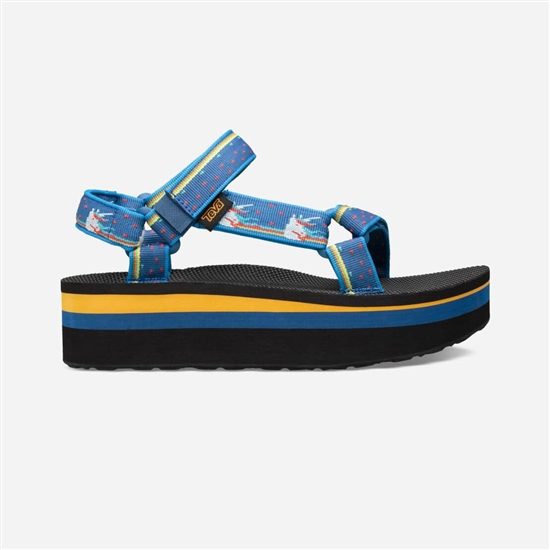 Flatforms Teva Flatform Universal Mujer Azules Oscuro | 318509-UYJ