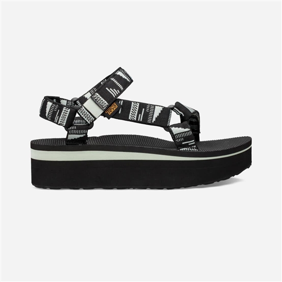 Flatforms Teva Flatform Universal Mujer Negros / Blancos | 975681-RZY