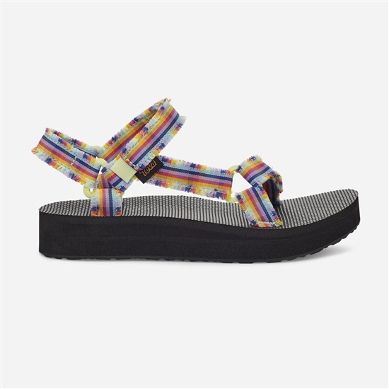 Flatforms Teva Midform Fray Mujer Multicolor | 052471-ICH