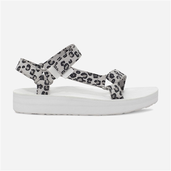 Flatforms Teva Midform Universal Leopard Mujer Blancos / Grises / Negros | 548639-FVS