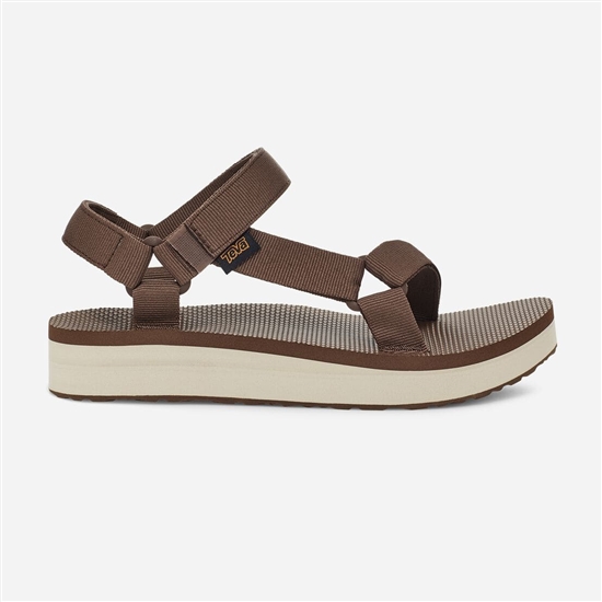 Flatforms Teva Midform Universal Mujer Marrom Oscuro | 321849-PVL