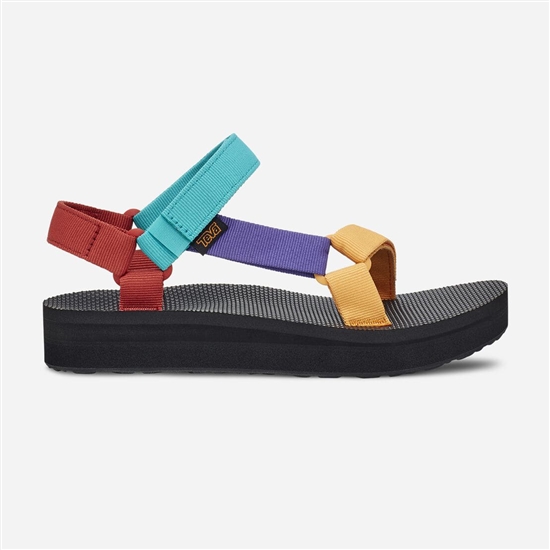 Flatforms Teva Midform Universal Mujer Morados / Amarillos / Turquesa | 514397-QDS