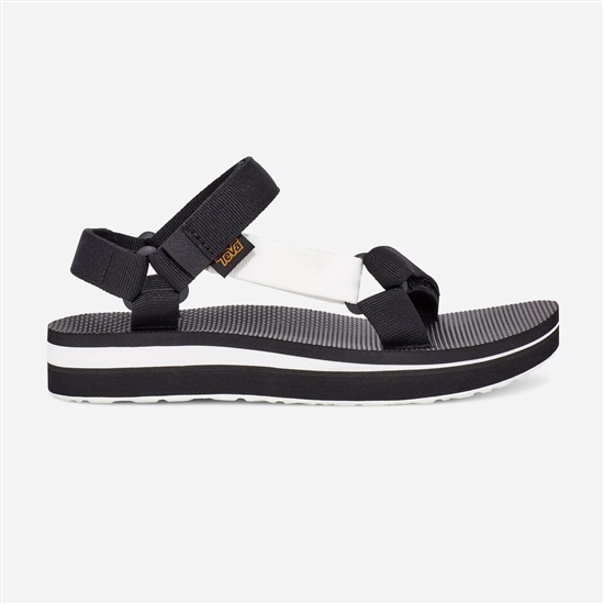 Flatforms Teva Midform Universal Mujer Negros / Blancos | 853402-JWF