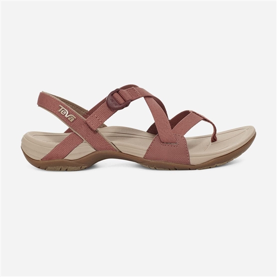 Sandalias Teva Ascona Cross Correa Mujer Rojos | 854361-WMG