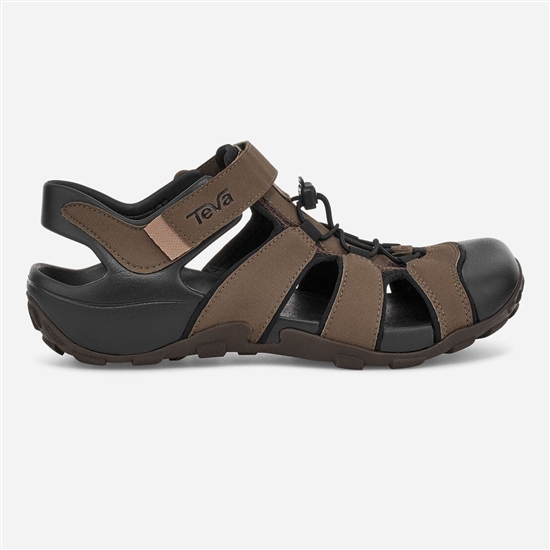 Sandalias Teva Flintwood Hombre Marrom Oscuro | 695372-IAU