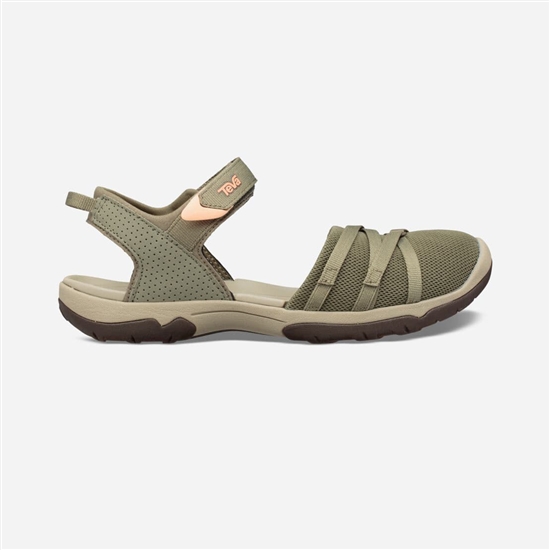 Sandalias Teva Tirra Ct Mujer Verde Oliva | 843957-PVD