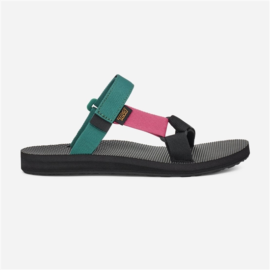 Sandalias Teva Universal Slide Mujer Verdes / Rosas / Negros | 490281-GZC