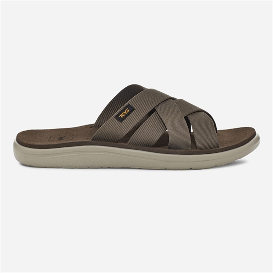 Sandalias Teva Voya Slide Hombre Marrom Oscuro | 621785-YMC