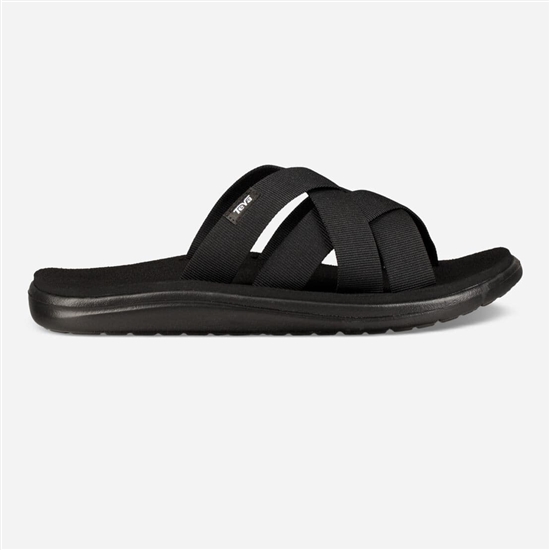 Sandalias Teva Voya Slide Hombre Negros | 048592-KWN