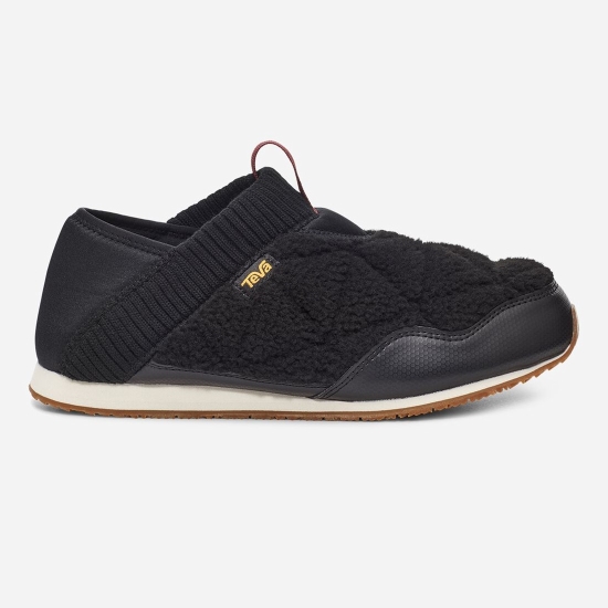 Slip On Teva Reember Fleece Mujer Negros | 460732-IXY