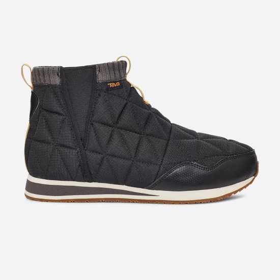 Slip On Teva Reember Mid Mujer Negros | 916074-JPH